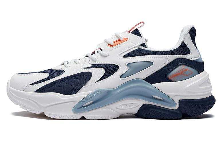 361° Slip Resistant Abrasion Resistant Slip Resistant Abrasion Resistant Low top Casual Shoes Men's White Blue Orange