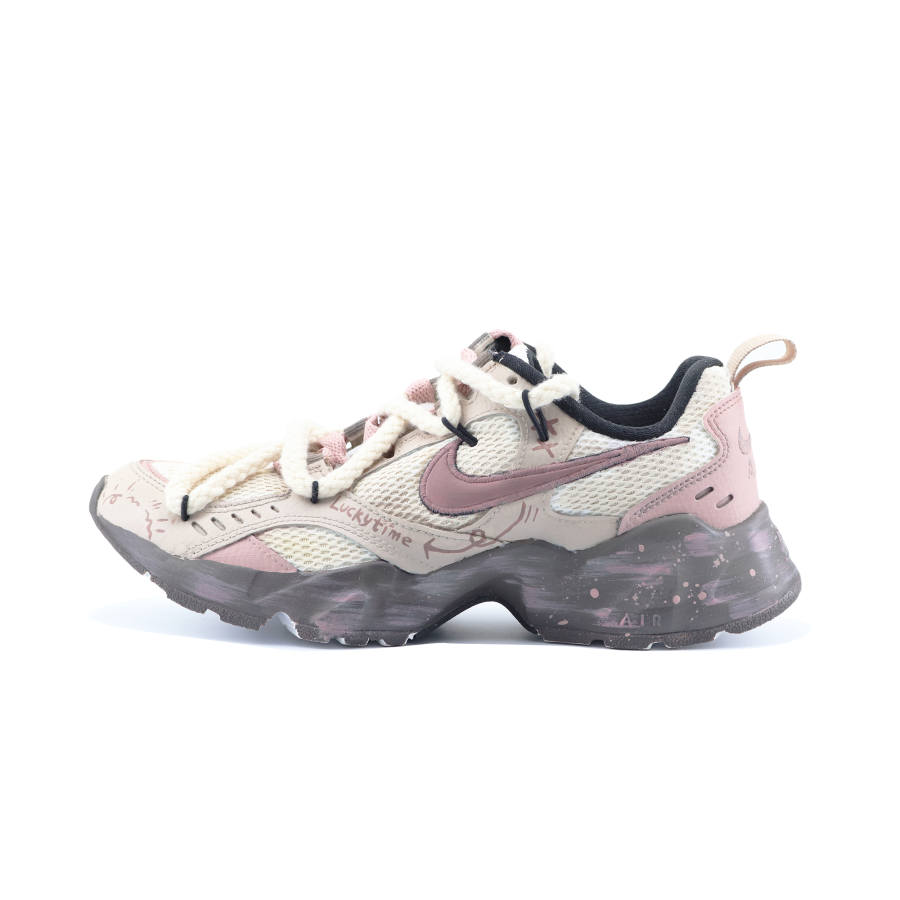 Nike Nike Air Heights Berry Tea Bubbles Fabric Low top Casual Shoes Women's Dusty Pink