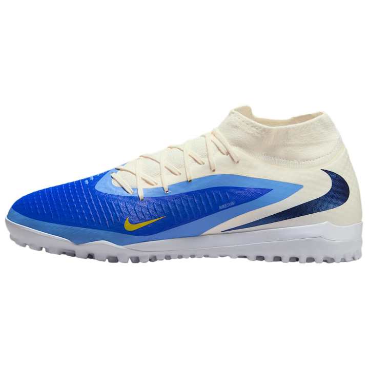 Nike Nike Phantom 6 Abrasion Resistant Soccer Shoes Unisex White Blue