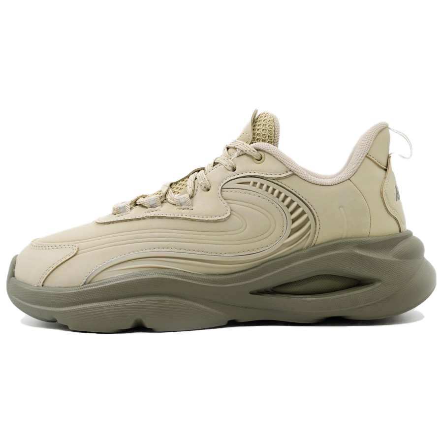 Anta Slip Resistant Abrasion Resistant Low top Casual Shoes Women's Khaki