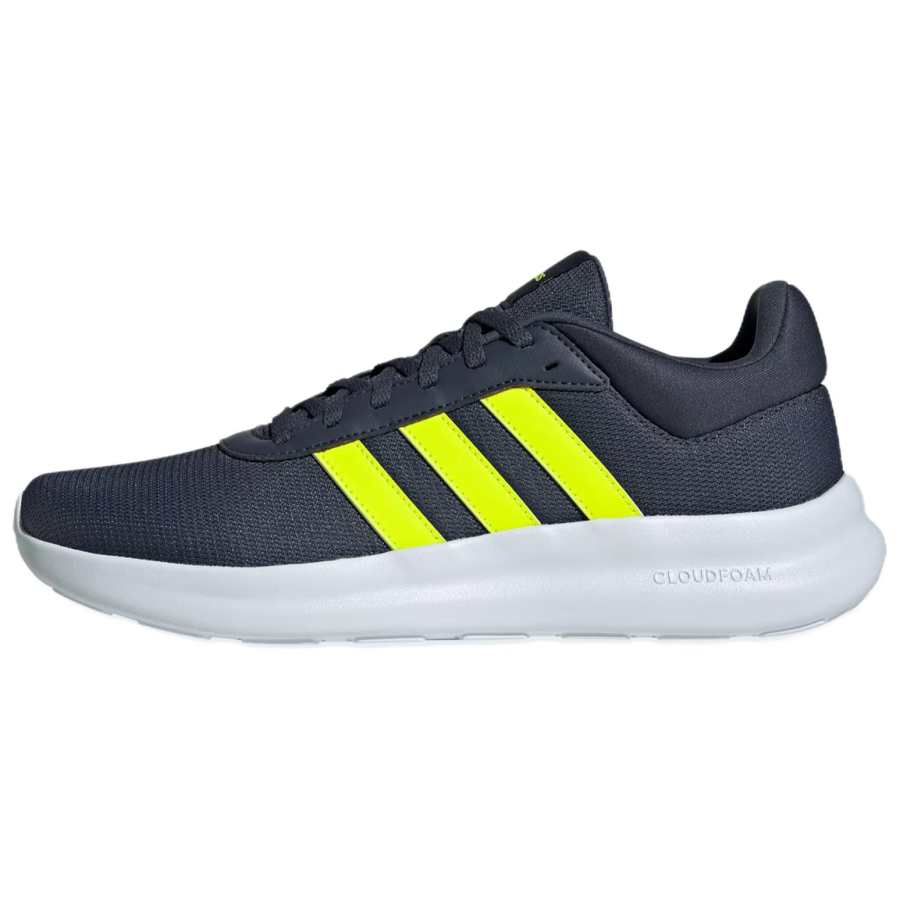 Adidas Adidas LITE RACER 4.0 Slip Resistant Low top Casual Shoes Men's Black White Yellow