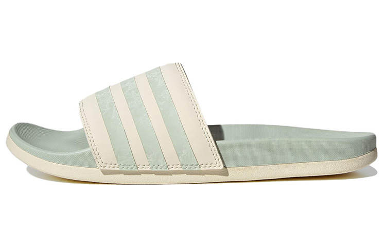 Adidas Adidas Adilette Comfort Slide 'White Linen Green' Women's