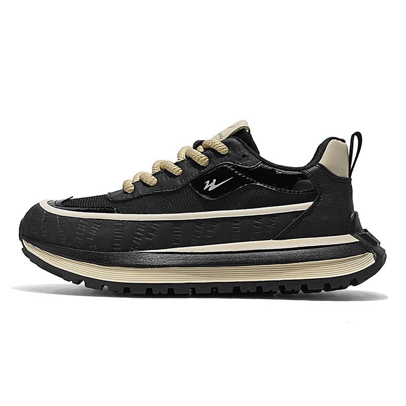 Binary Binary Height Increasing Breathable Low top Casual Shoes Men's Black