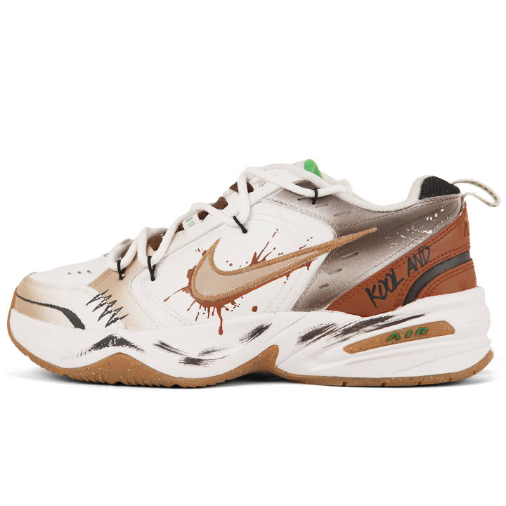 Nike Nike Air Monarch 4 Quantum Track Abrasion Resistant Abrasion Resistant Low top Casual Shoes Men's White Brown