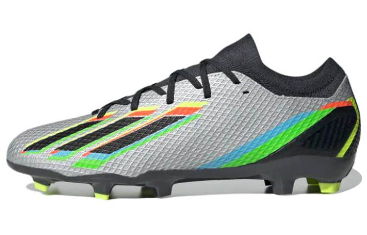 Adidas Adidas X Fabric Cushioning Slip Resistant Abrasion Resistant Soccer Shoes Silver Black