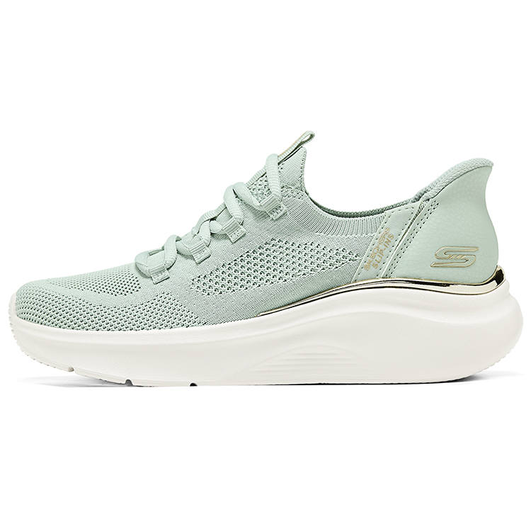 Skechers BOBS Sport Flash Step Shoes Low top Casual Shoes Women's Mint Green