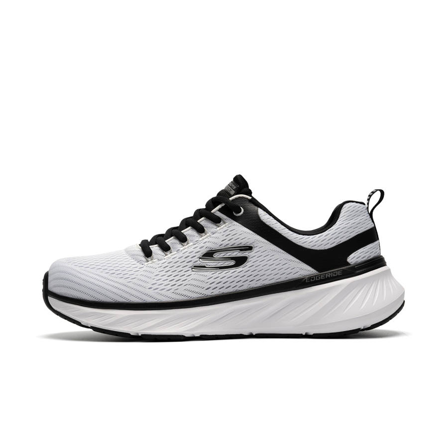 Skechers Edgeride Fashion And Versatile Comfortable Low top Casual Shoes Men's Black White