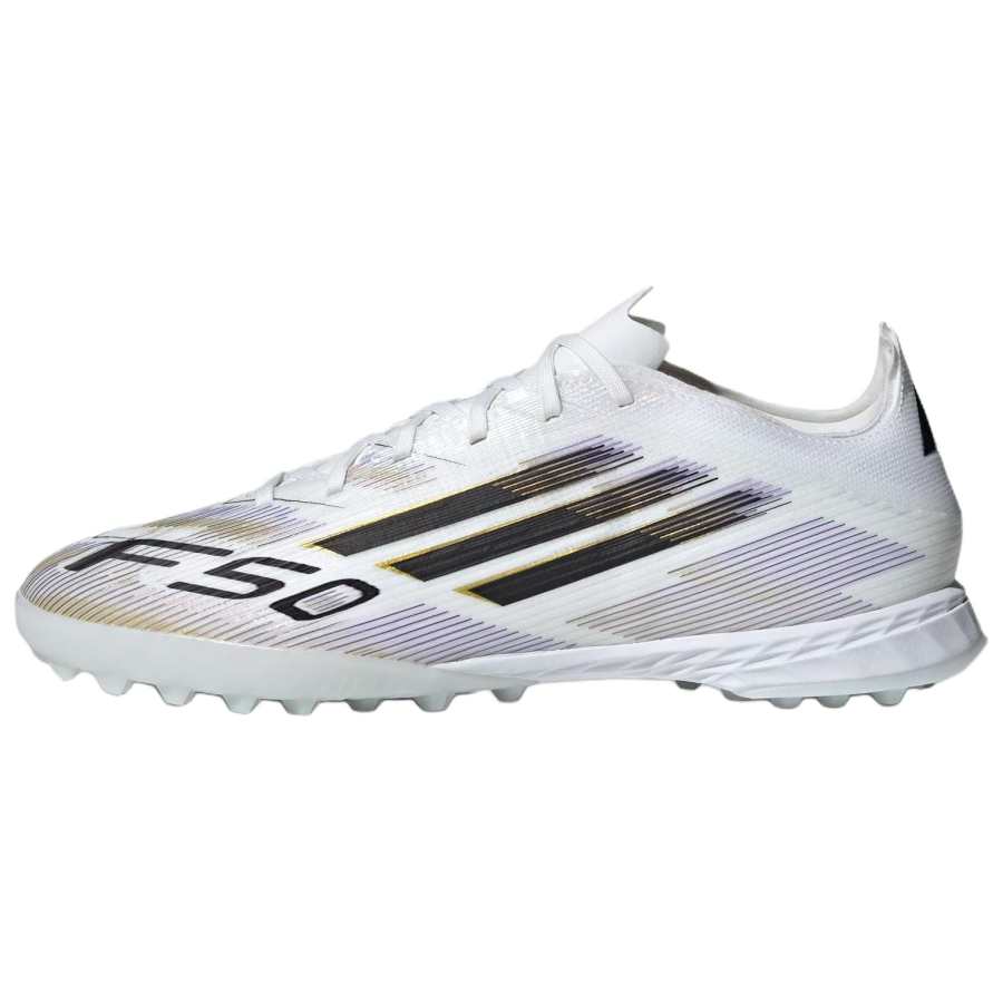 Adidas Adidas F50 PRO Slip Resistant Abrasion Resistant Soccer Shoes Unisex White Black