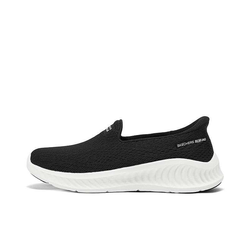 Skechers Women's GO WALK Mesh Comfortable Breathable Low top Casual Shoes Women's Black White