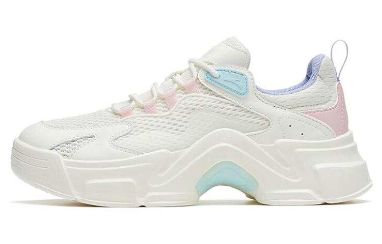 Anta Fashion Slip Resistant Abrasion Resistant Low top Sports Casual Shoes Women's White Pink Blue