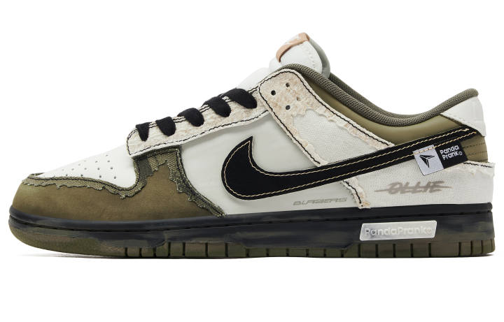 Nike Nike Dunk Slip Resistant Abrasion Resistant Low top Casual Shoes Unisex Green Umber White