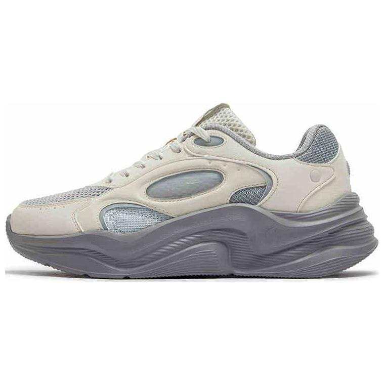 361° Yunshu Slip Resistant Abrasion Resistant Slip Resistant Abrasion Resistant Low top Casual Shoes Women's White Gray