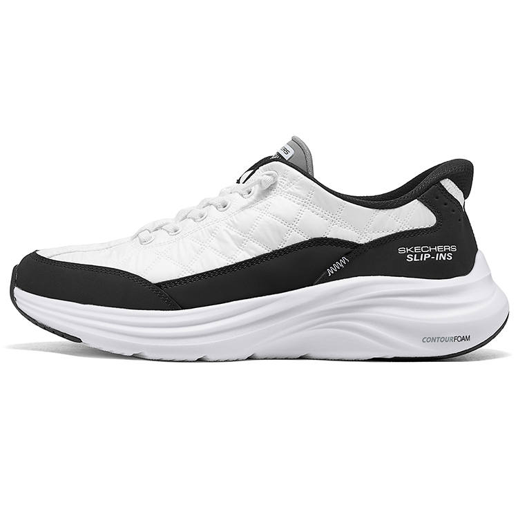 Skechers CONTOUR FOAM Abrasion Resistant Lightweight Casual Shoes Men's White Black