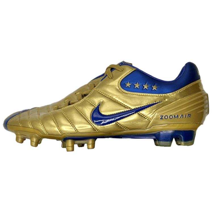 Nike Nike Total 90 FG Firm Ground Slip Resistant Abrasion Resistant Soccer Shoes Unisex Gold