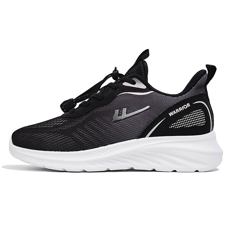 Warrior Abrasion Resistant Lightweight Rebound Low top Casual Shoes Women's Black Pink