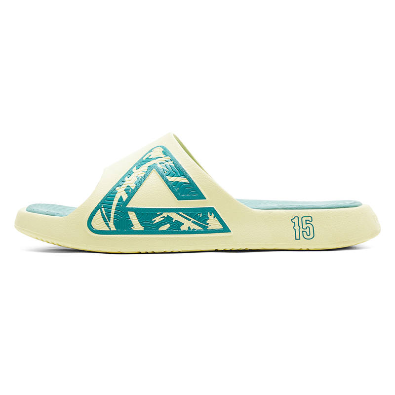 PEAK Tai Ji1.0 Slip Resistant Abrasion Resistant Cushioning Slide Slippers Women's Yellow Green