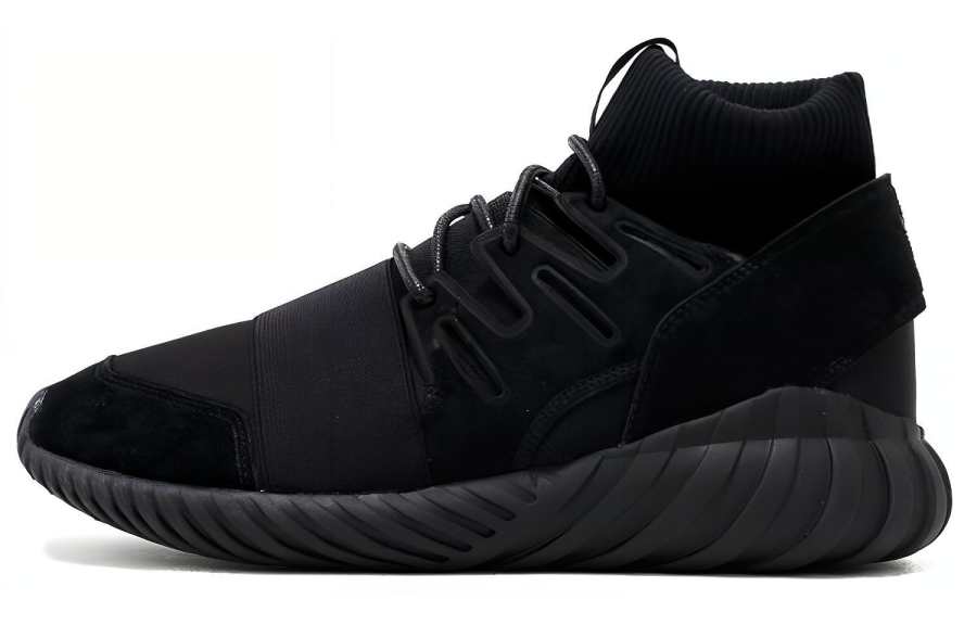 Adidas Originals Tubular Doom Triple Black Slip Resistant Lightweight Low top Casual Shoes Unisex Black