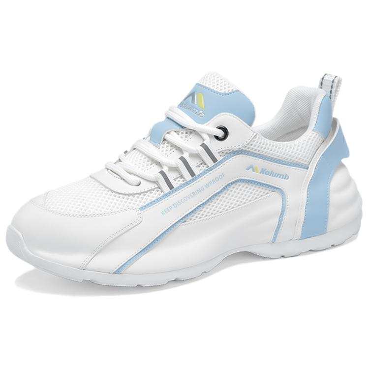 Kolumb Slip Resistant, Breathable, Lightweight Low top Casual Shoes Women's White Light Blue