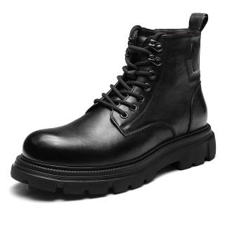 QIANGREN 3515 Combat Boots Men's Black Brown