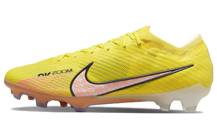 Nike Nike Mercurial Vapor 15 FG Firm Ground Cushioning Slip Resistant Abrasion Resistant Soccer Shoes Men's Yellow Pink
