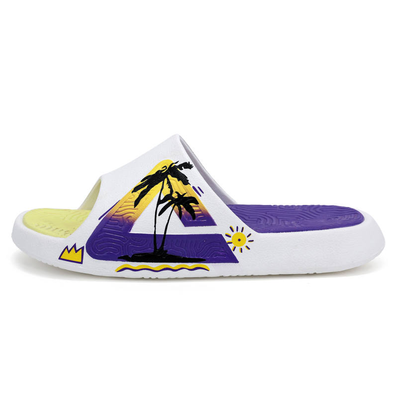 PEAK PEAK State Pole Slippers Unisex White Yellow Purple