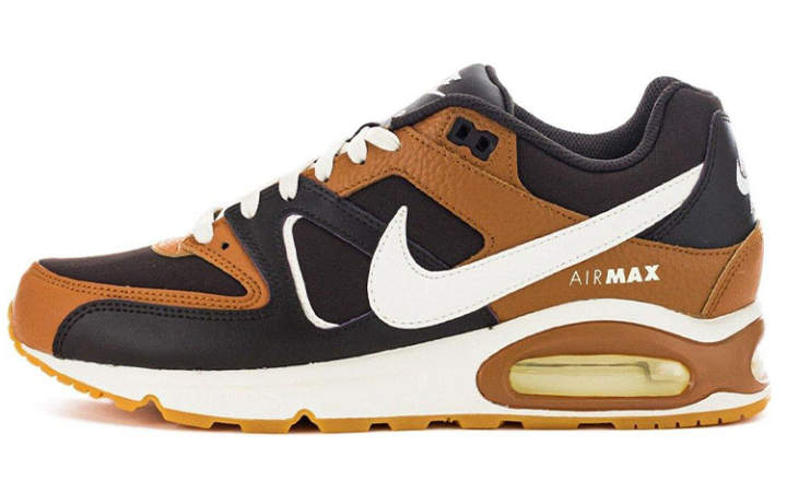 Nike Nike Air Max Command Low Top Casual Running Shoes Men's Black Brown