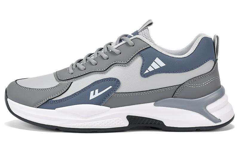 Warrior Slip Resistant Abrasion Resistant Low top Casual Shoes Men's Gray Blue