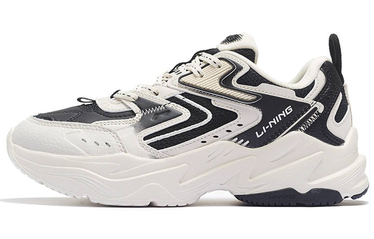 Li-Ning Li Ning Spacetime Cushioning Low top Sports Casual Shoes Women's White Black