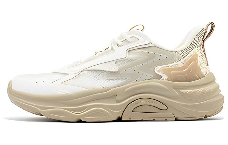 361° Lingmou SE Cushioning Slip Resistant Abrasion Resistant Low top Sports Casual Shoes Women's White Umber