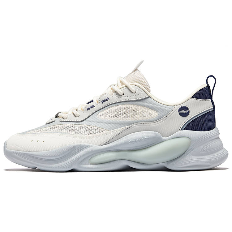 Erke Abrasion Resistant Breathable Height Increasing Low top Casual Shoes Men's White Pencil Gray