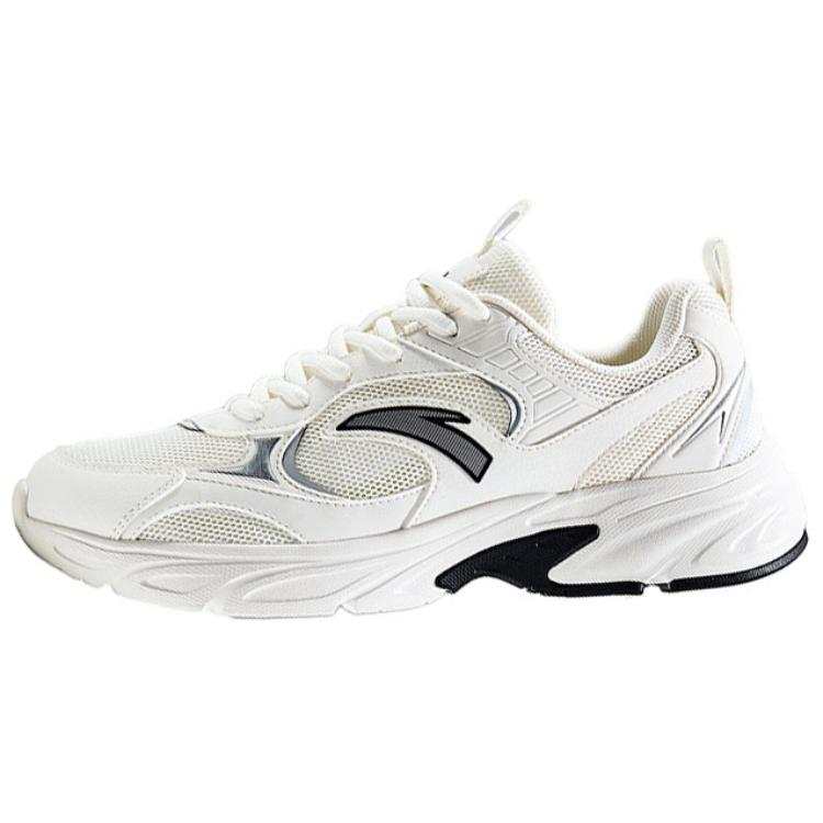 Anta Cushioning Breathable Cushioning Breathable Low top Casual Shoes Men's Silver White