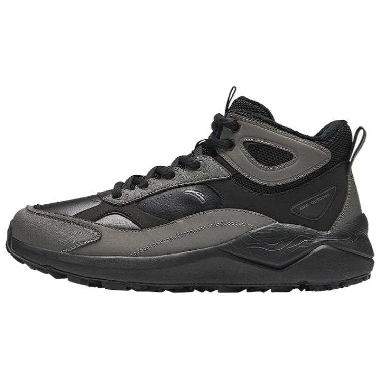 Anta Textile, Synthetic Leather Tazhou, Trendy Versatile, Fleece Lined Balance Thermal High top Casual Shoes Men's