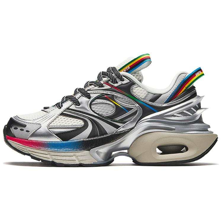 Anta Microchip Cloud Textile, Synthetic Leather Slip Resistant Abrasion Resistant Low top Casual Shoes Women's