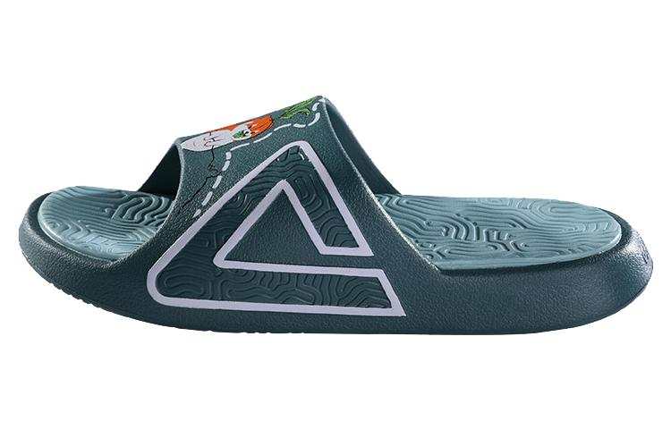 PEAK IDX x PEAK Tai Ji1.0 Slip Resistant Abrasion Resistant Rubber Sole Quiet Slide Slippers Men's Green