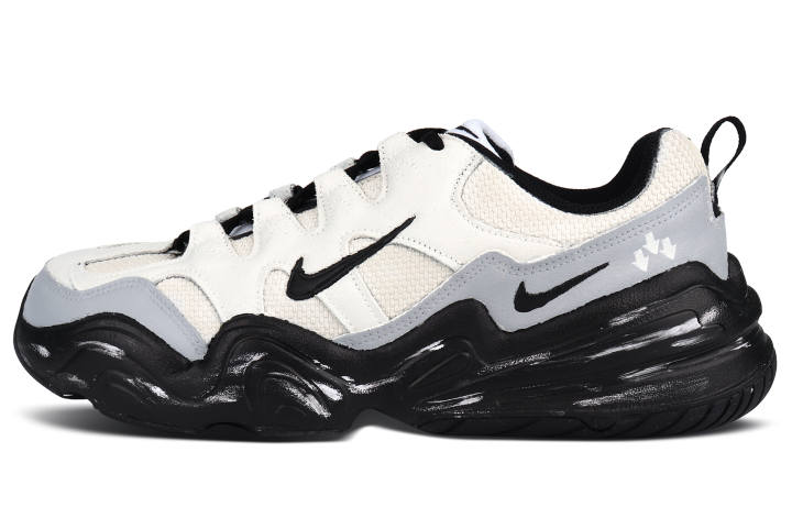 Nike Nike Tech Hera Abrasion Resistant Low top Casual Shoes Unisex Beige Yellow