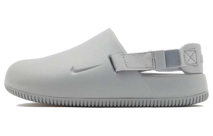 Nike Nike Calm Mule Abrasion Resistant Slip Resistant Abrasion Resistant Slip Resistant Closed Toe Slippers Unisex Gray