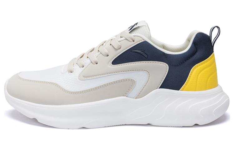 Anta Cushioning, Wear Resistant Low top Casual Shoes Men's White Gray