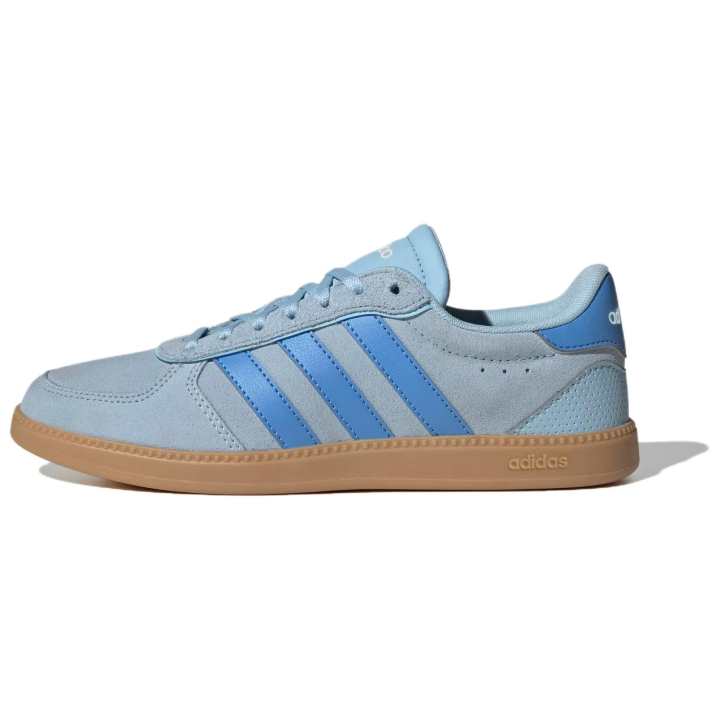 Adidas Adidas BREAKNET SLEEK Leather Breathable Support Breathable Support Skateboard Shoes Unisex Blue