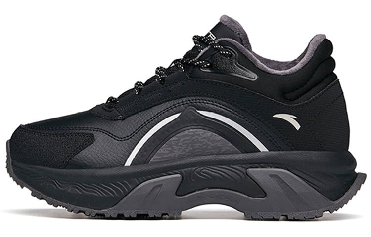 Anta Sports, Fleece Lined Cushioning Thermal High top Casual Shoes Women's Black