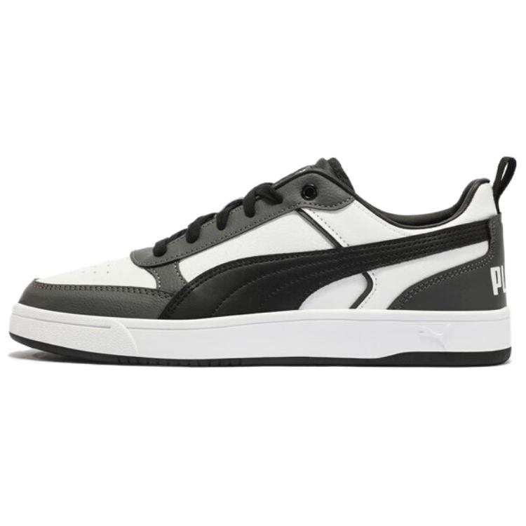 PUMA DRIBBLE Abrasion Resistant Low top Skateboard Shoes Unisex White Gray