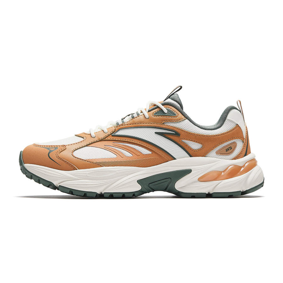 Anta AT802 V2 Cushioning, Wear Resistant Casual Shoes Men's Umber White Gray