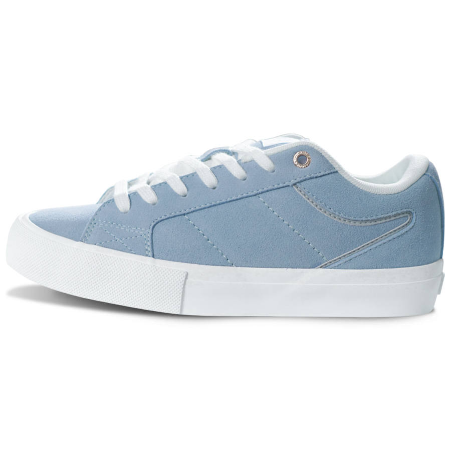 Ollieskate Slip Resistant Abrasion Resistant Low top Casual Shoes Unisex Cream Blue