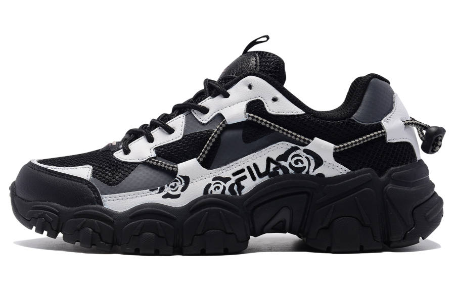 FILA Cat Claw Slip Resistant, Abrasion Resistant, Breathable Low top Casual Shoes Unisex Black White Gray
