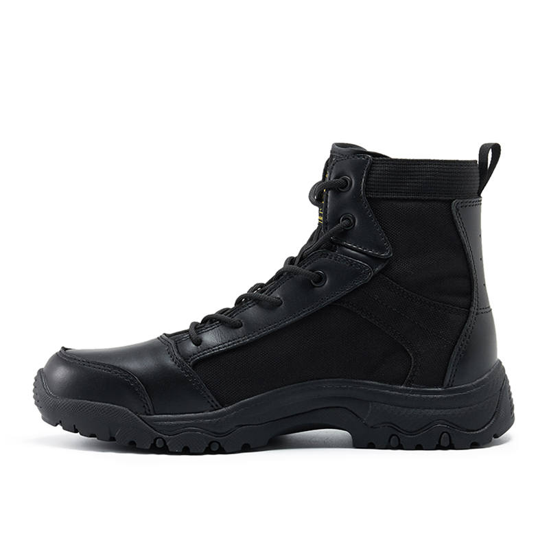 HANGE HANGE Knee High Combat Boots Unisex Black