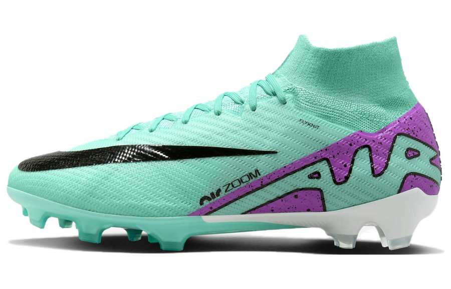 Nike Nike Mercurial Superfly 9 FG Firm Ground Natural Grass Fabric Soccer Shoes Men's Ultra Turquoise Stone Color