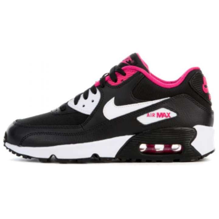 Nike Nike Air Max 90 Mesh Black White Pink GS