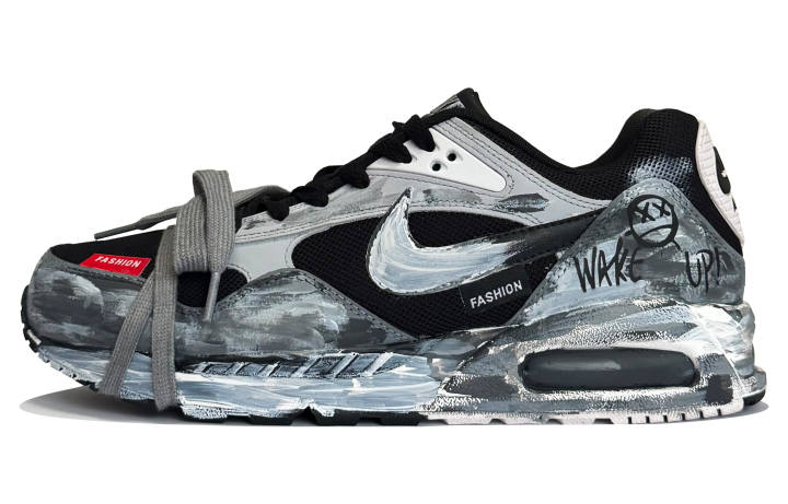 Nike Nike Air Max Correlate Awake Slip Resistant Abrasion Resistant Low top Casual Shoes Unisex Black Gray
