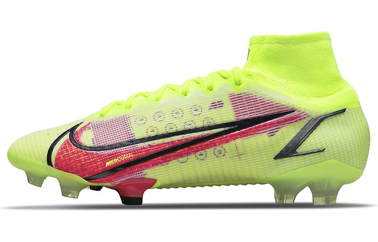 Nike Nike Mercurial Superfly 8 FG Firm Ground Fabric Cushioning Slip Resistant Abrasion Resistant Soccer Shoes Unisex