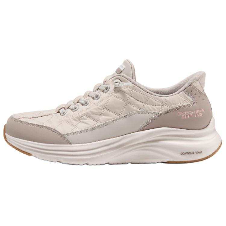 Skechers SPORT WOMENS Breathable Support Height Increasing Casual Shoes Women's Taupe