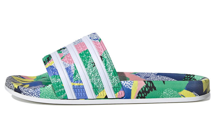 Adidas Adidas Adilette Flowers Slippers 'Red Blue Pink' Women's